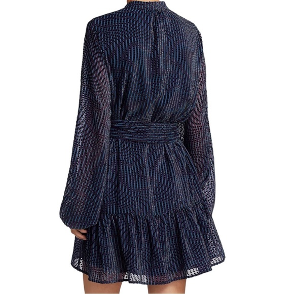 Tanya Taylor NWT Ellette Long-Sleeve Belted Dress Size Small - Picture 3 of 10